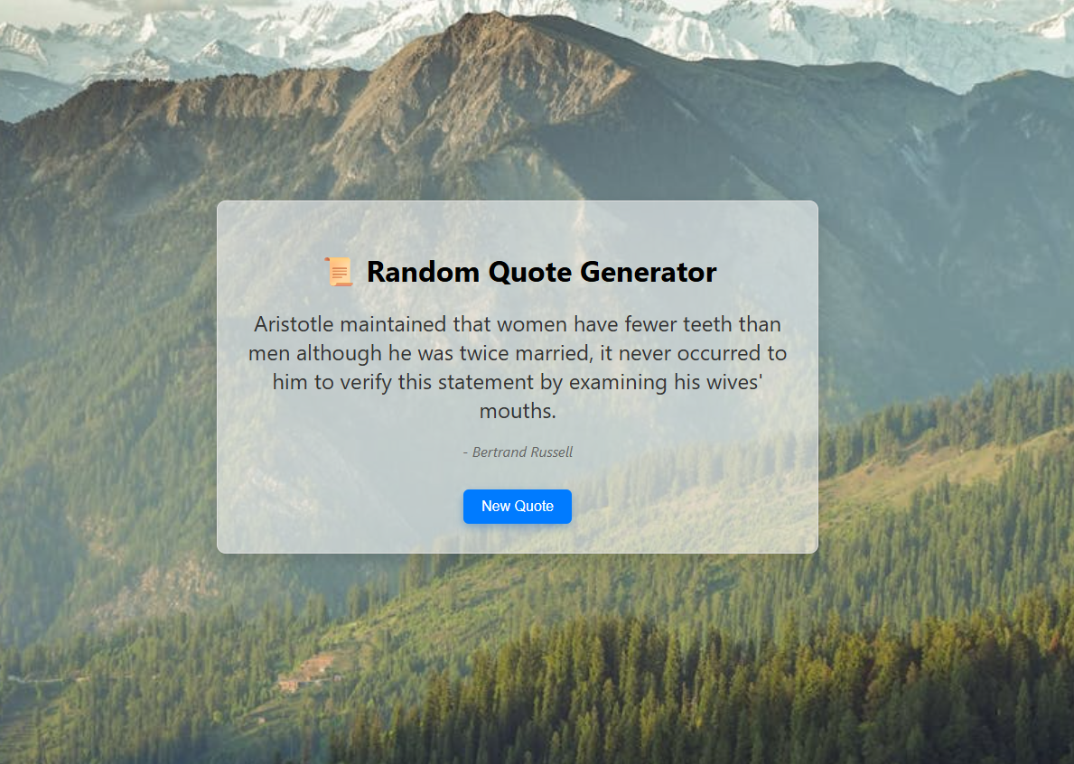 Quote Generator Screenshot