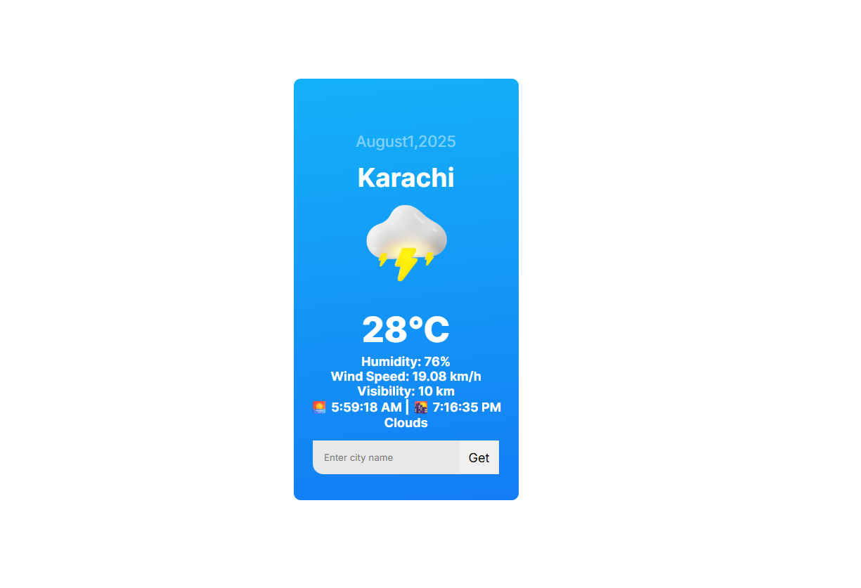 Weather App Screenshot